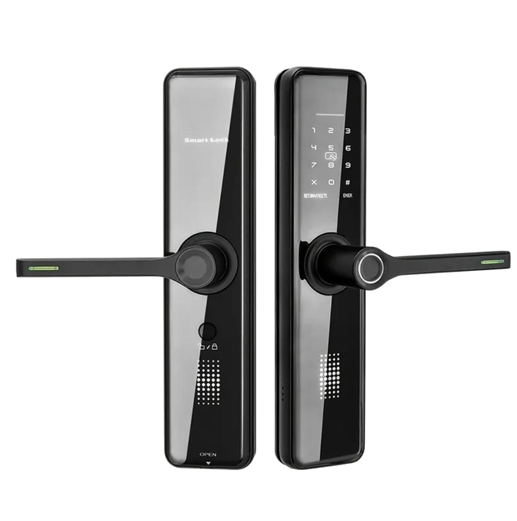 Fortexa Smart Door Lock — front and back